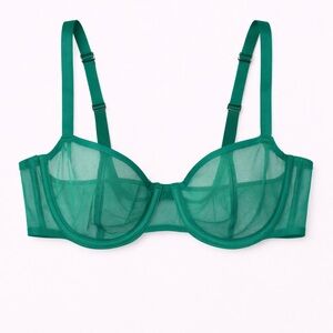 💚 NWT! Aerie Smoothez Mesh Unlined Balconette Bra